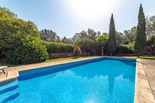 Large pool for summer days