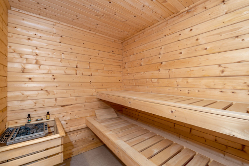 Own sauna and spa area