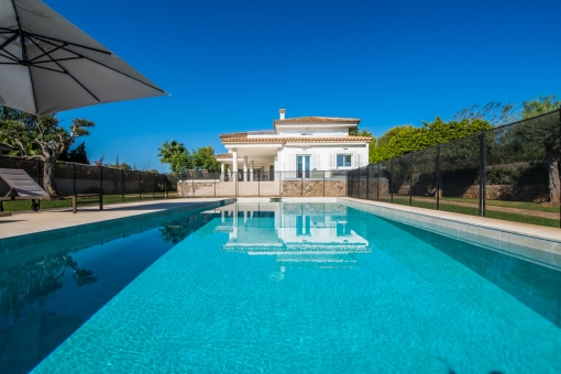 Inviting pool of the villa