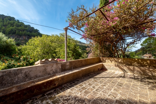 Obere Terrasse mit Ausblick