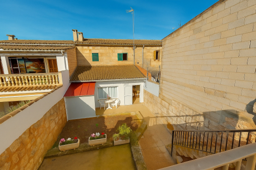 Parte trasera de la casa