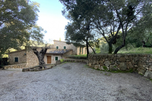 Patio y fachada