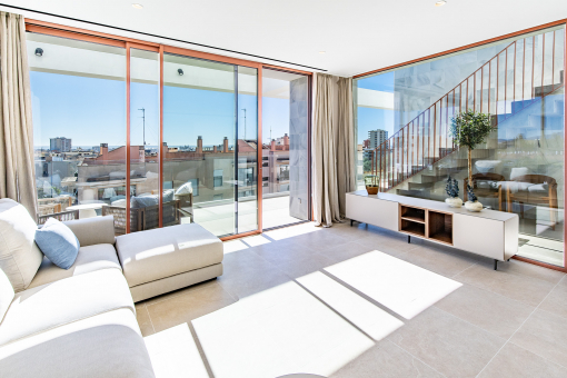 Living room with terrace