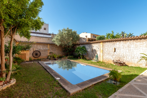 Beautiful garden with pool