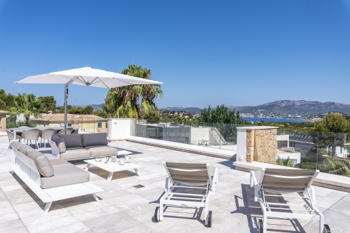 Roof terrace with stunning views