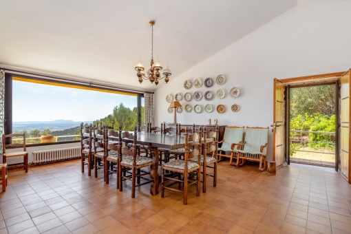 Dining area with a view