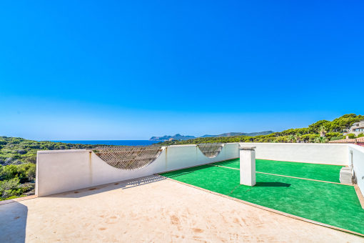 The rooftop terrace offers potential for custom design...