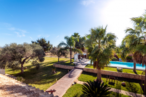 Garden and pool view