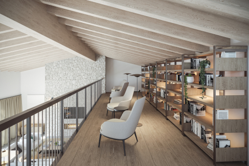 Gallery with library