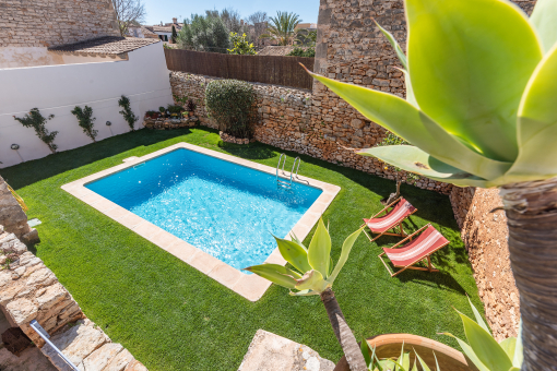 View to the beautiful pool area