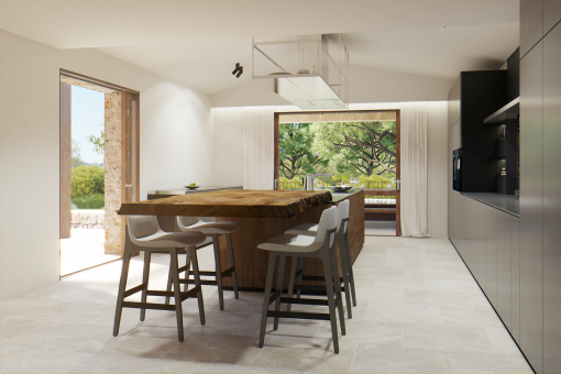 Dining area in the kitchen