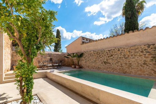 Sunny pool area