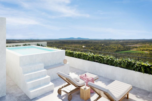 Roof terrace with pool