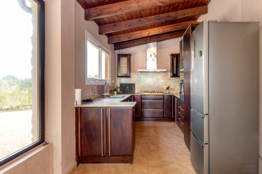 Wooden country house kitchen