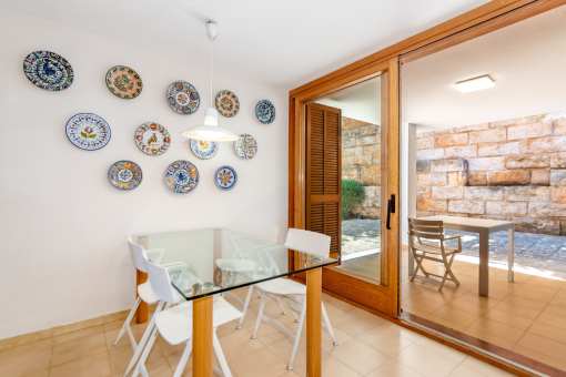 Dining area with direct terrace access