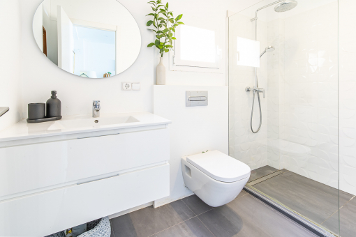 Bathroom with walk-in shower