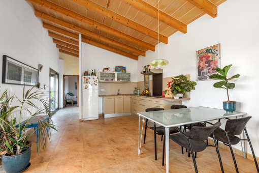 Kitchen with dining area