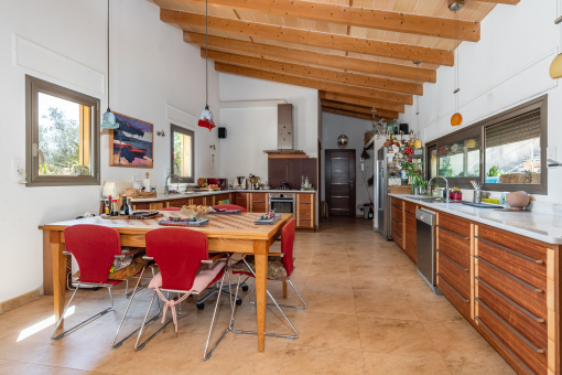 Kitchen with dining area