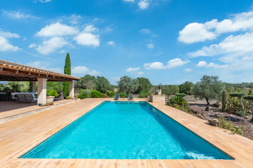 Tranquil pool area