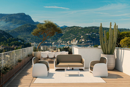 Moderne und helle Villa mit herrlichem Ausblick über die Bucht von Port de Soller