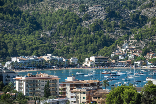 Blick auf die Bucht von Soller