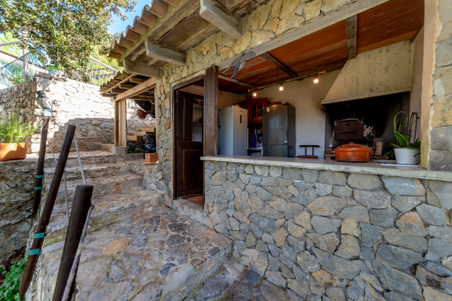 Outdoor kitchen from the finca