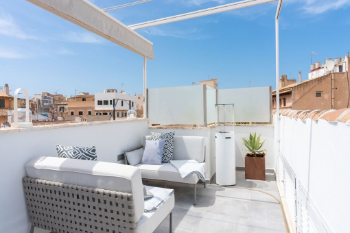 Duplex-Penthouse mit privater Dachterrasse im Herzen der malerischen Altstadt von Palma