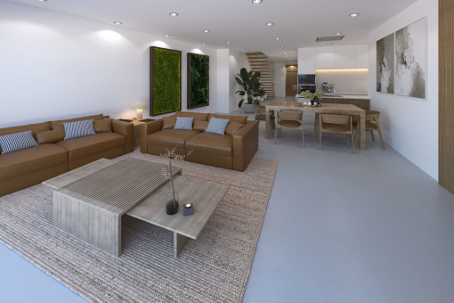 Open plan living area