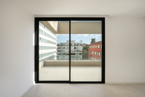 One of three bedrooms