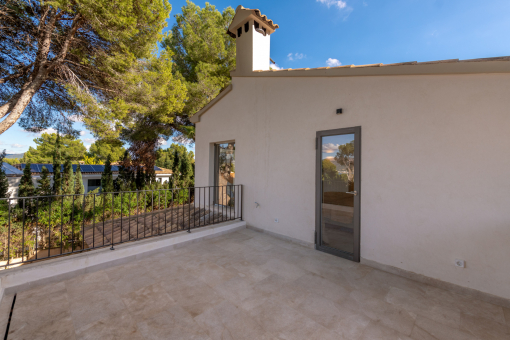 Terrasse aus dem Masterschlafzimmer 