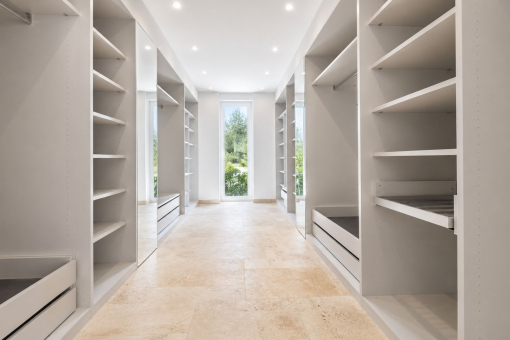 Large walk-in wardrobe
