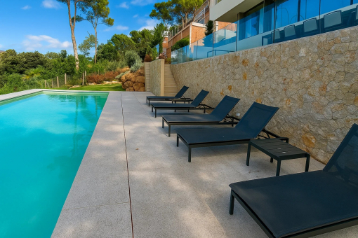 Sun terraces by the pool