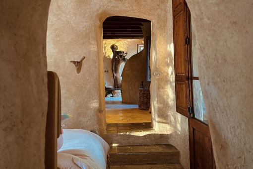 Transition from the bedroom to the living area