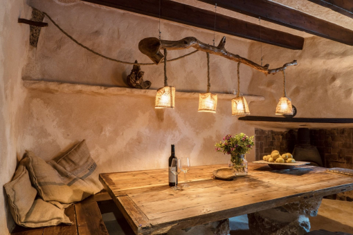 Inviting dining area inside the house