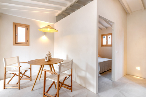 Dining area and bedroom