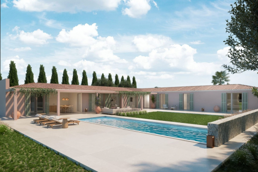 Large building plot with approved basic project for for the construction of a single-story finca near Manacor