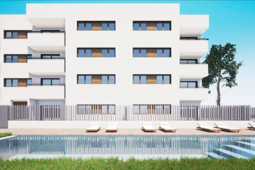 New residential complex with communal pool & playground in Cala Ratjada - 2nd floor apartment