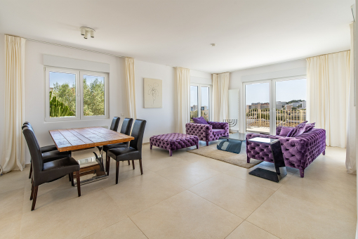 Living and dining area