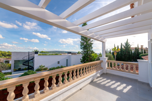 Terrasse mit idyllischem Blick 