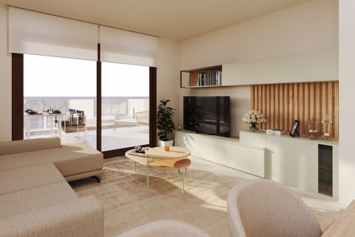 Living and dining area