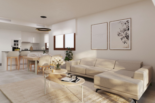 Living and dining area