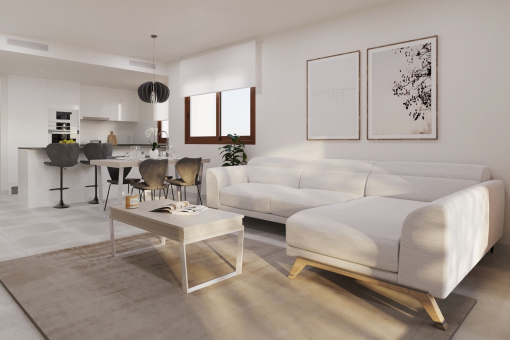 Living and dining area