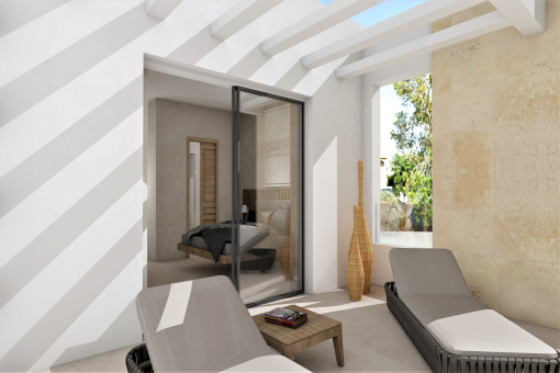 Private terrace from the master bedroom