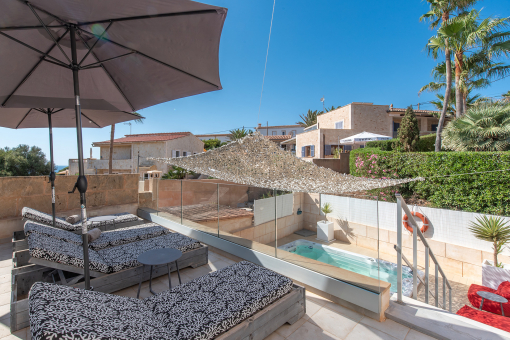 Dachterrasse mit Meerblick
