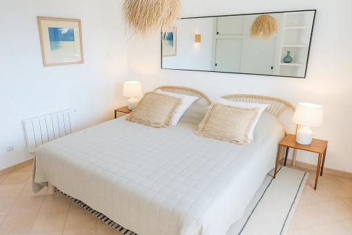 First bedroom of the self-contained apartment