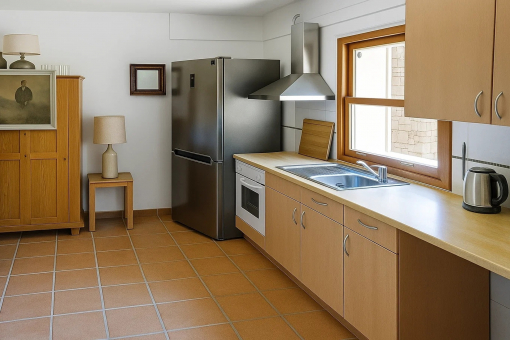 Kitchen of the self-contained apartment