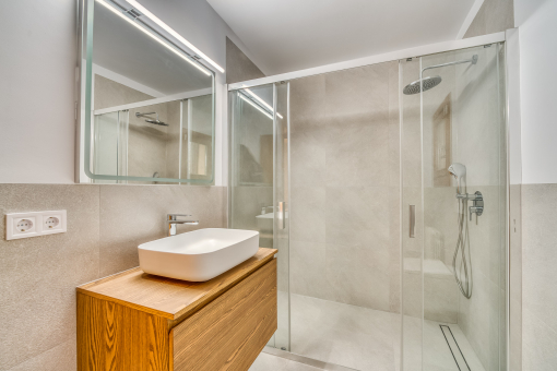 Bathroom with walk-in shower