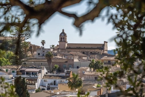 Garden with views over the town of Capdepera