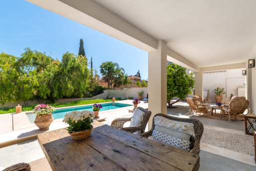 Covered terrace