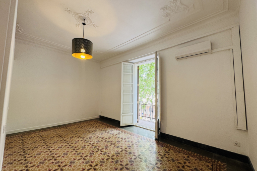 One of the four bedrooms